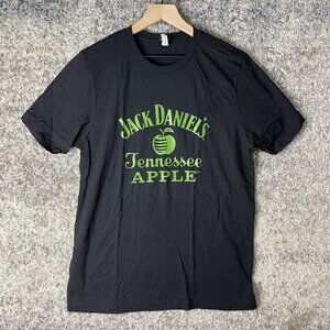 Jack Daniel's Tennessee Apple Shirt Mens Large Black Graphic Promo Advertising